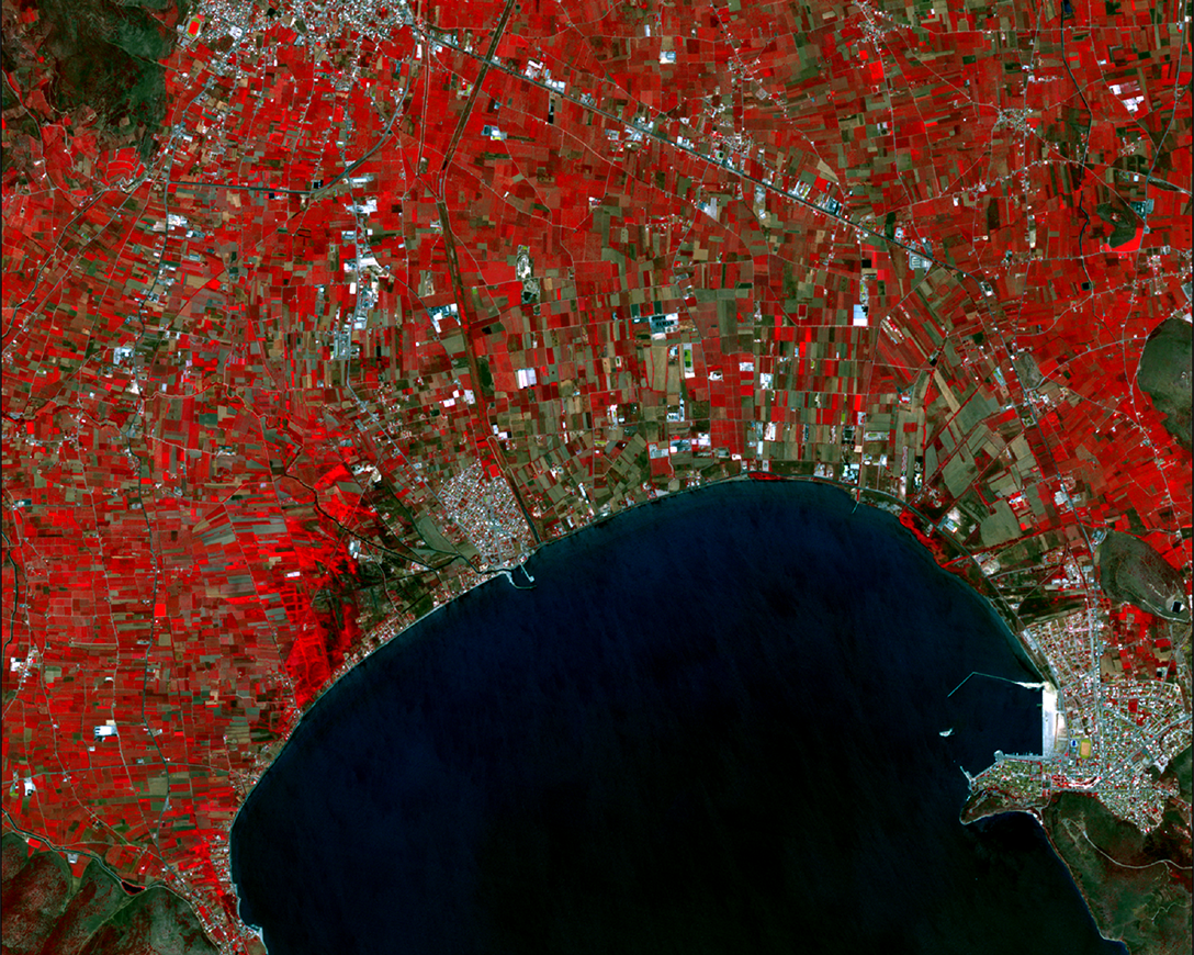 Precision agriculture satellite imagery