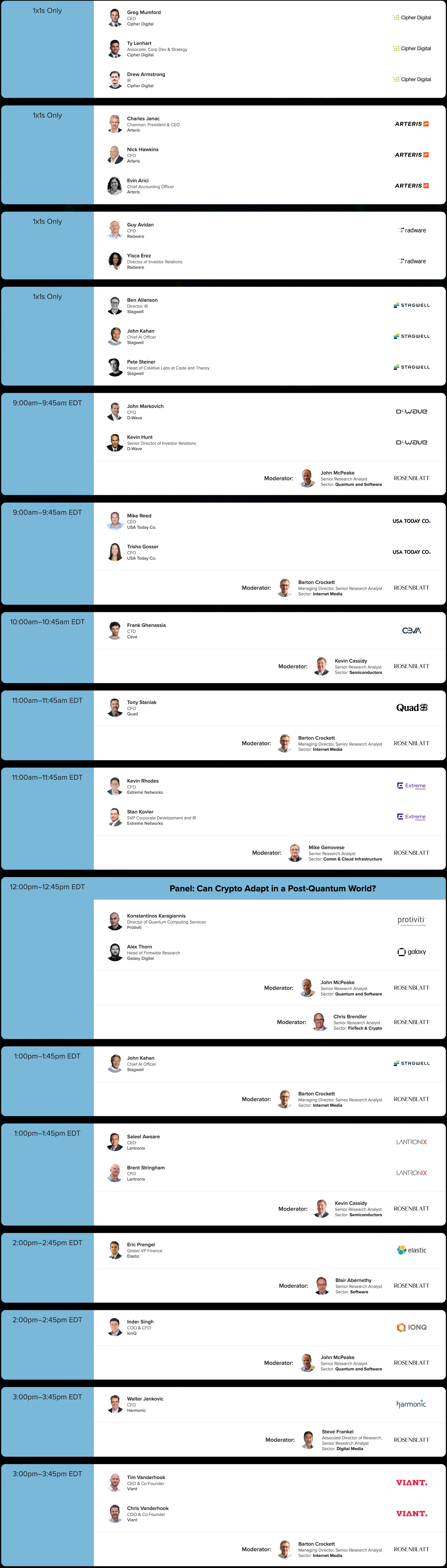 Tech Summit 2026 Day 2 Agenda