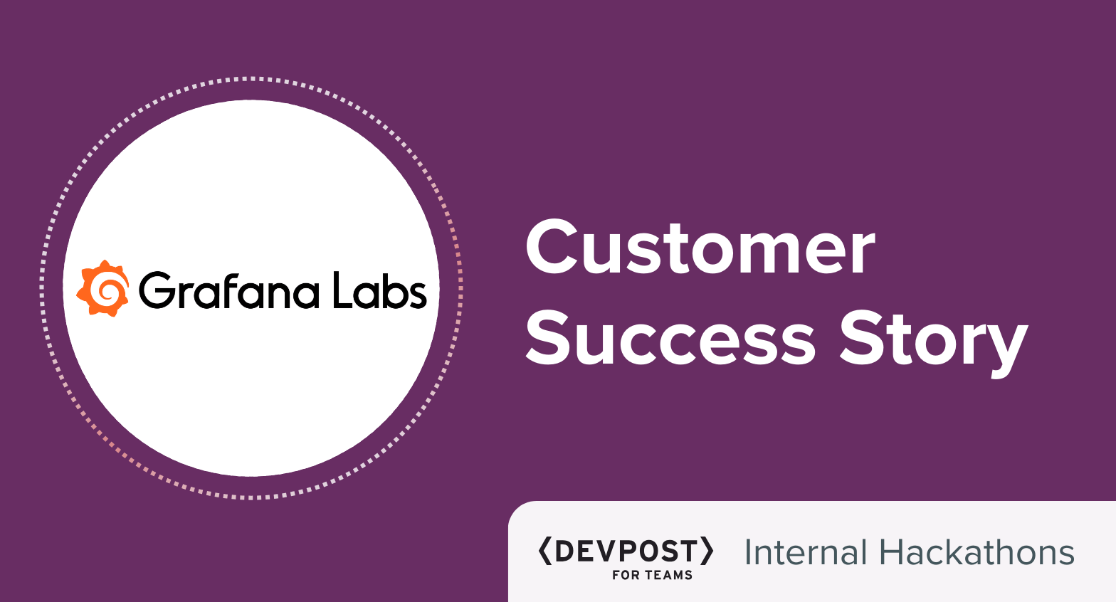 Grafana Labs Customer Success Story using Devpost for Teams for internal hackthons