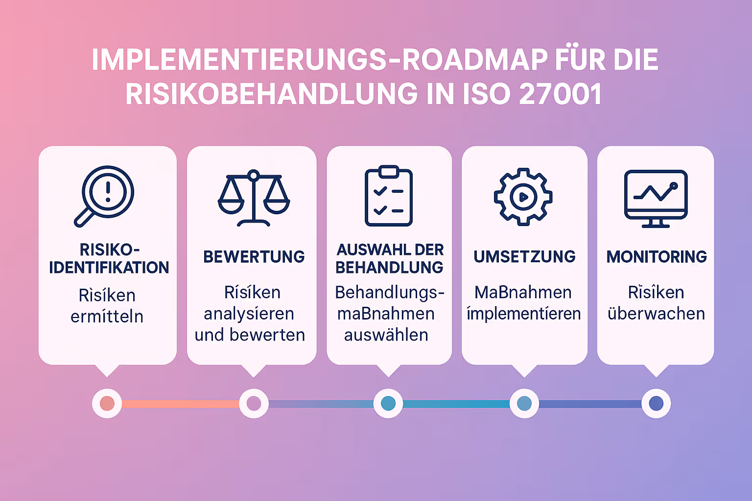 Vorlage für ein Statement of Applicability (SoA) mit Spalten für Control-ID, Control-Beschreibung, Anwendbarkeit (Ja/Nein), Begründung, Implementierungsstatus und Verweis auf Dokumentation, die eine klare und strukturierte Dokumentation für Audits unterstützt.