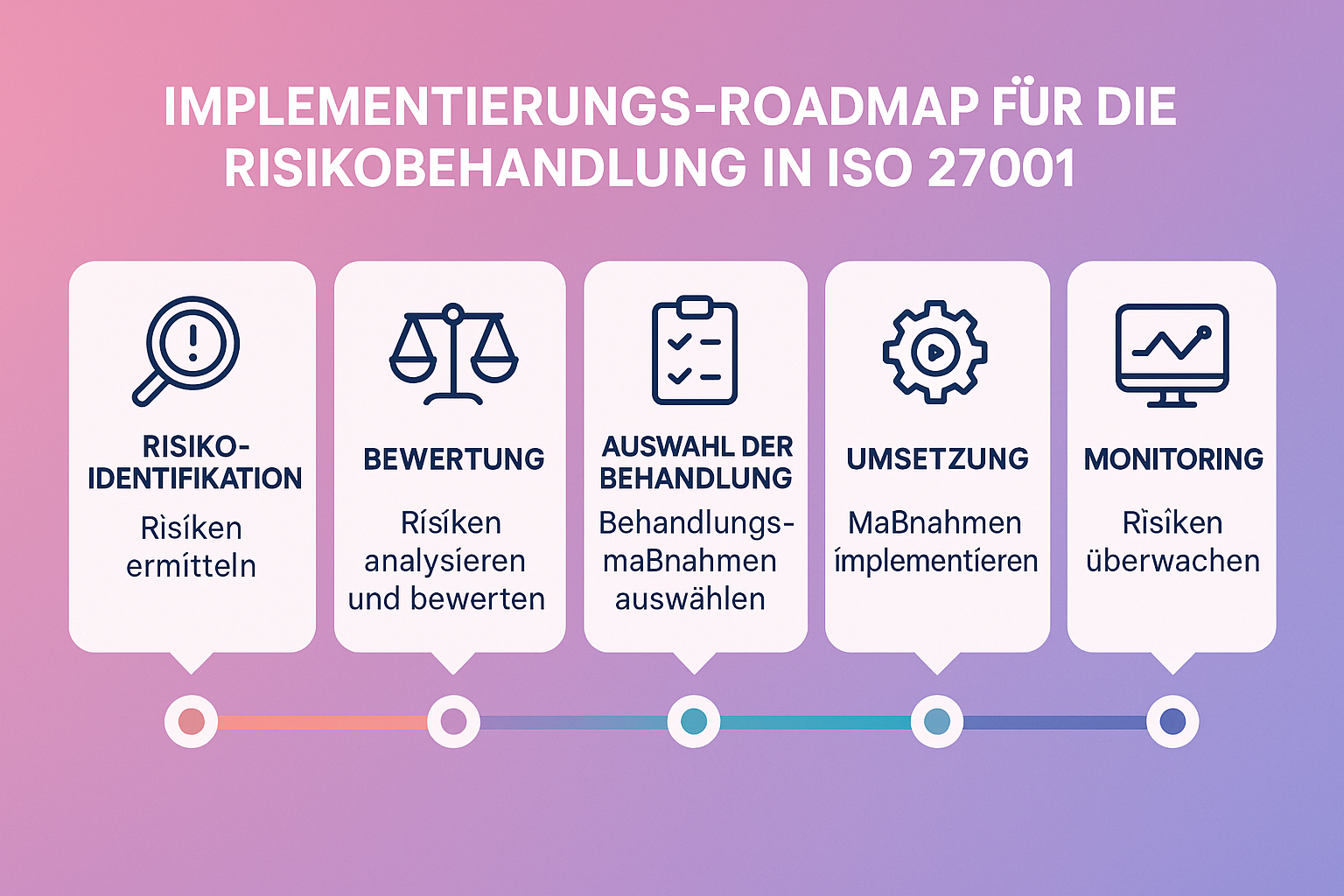 Vorlage für ein Statement of Applicability (SoA) mit Spalten für Control-ID, Control-Beschreibung, Anwendbarkeit (Ja/Nein), Begründung, Implementierungsstatus und Verweis auf Dokumentation, die eine klare und strukturierte Dokumentation für Audits unterstützt.