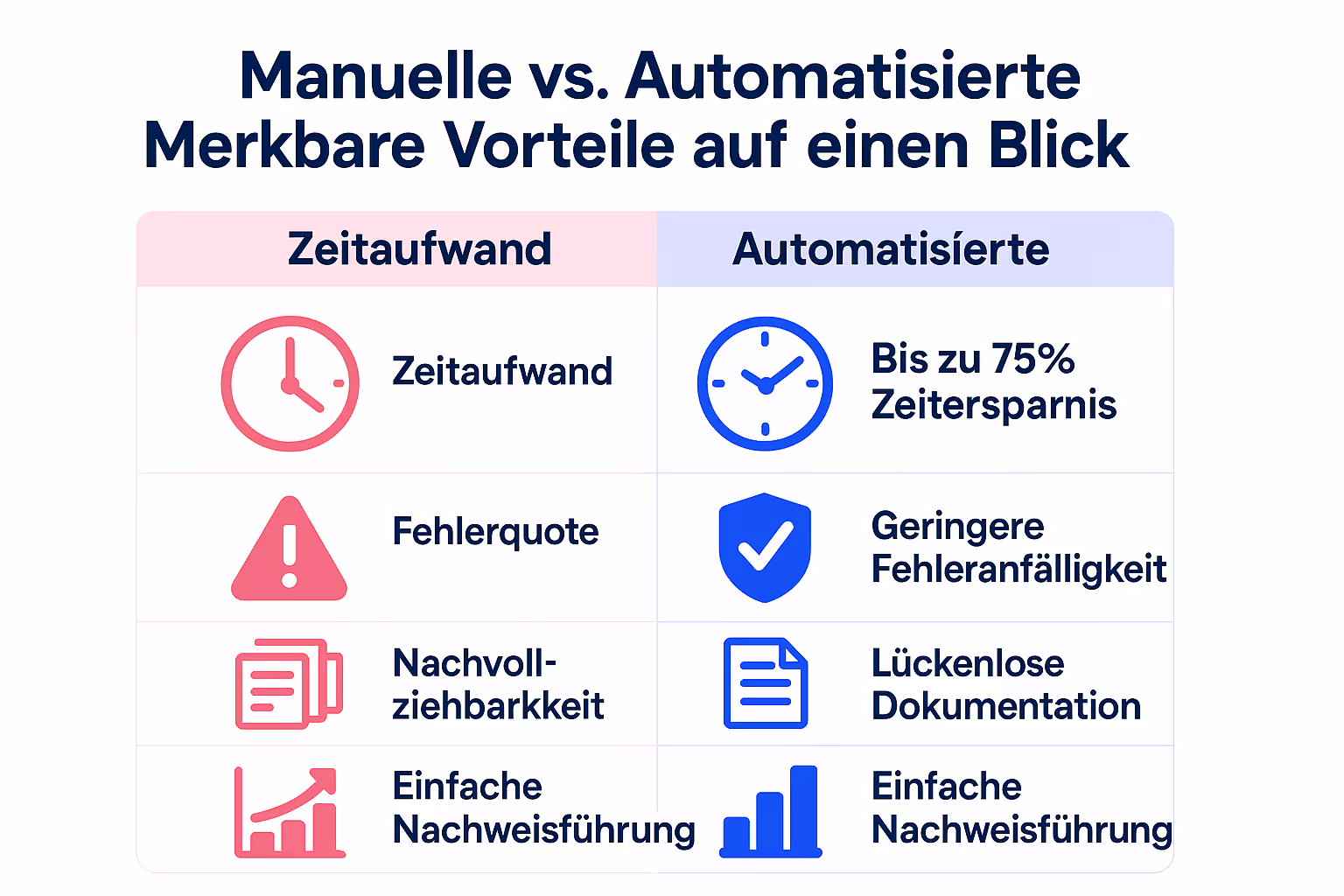 Zusammenfassende Grafik der Hauptvorteile der KI-gestützten Automatisierung für ISO 27001 Audits.