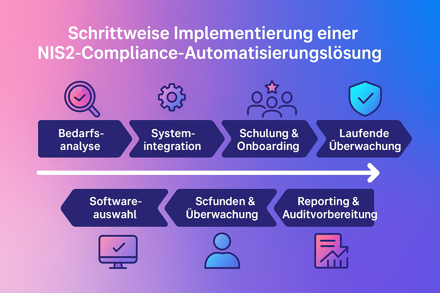 Erleben Sie, wie NIS2-Compliance nahtlos und ohne Geschäftsunterbrechung automatisiert werden kann – mit umfassender Integration in Ihre IT-Landschaft.