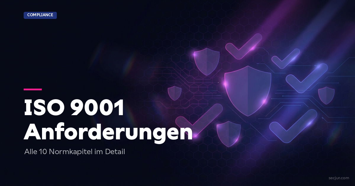 ISO 9001 Anforderungen: Grafik zeigt die 10 Kapitel des Qualitätsmanagementsystems