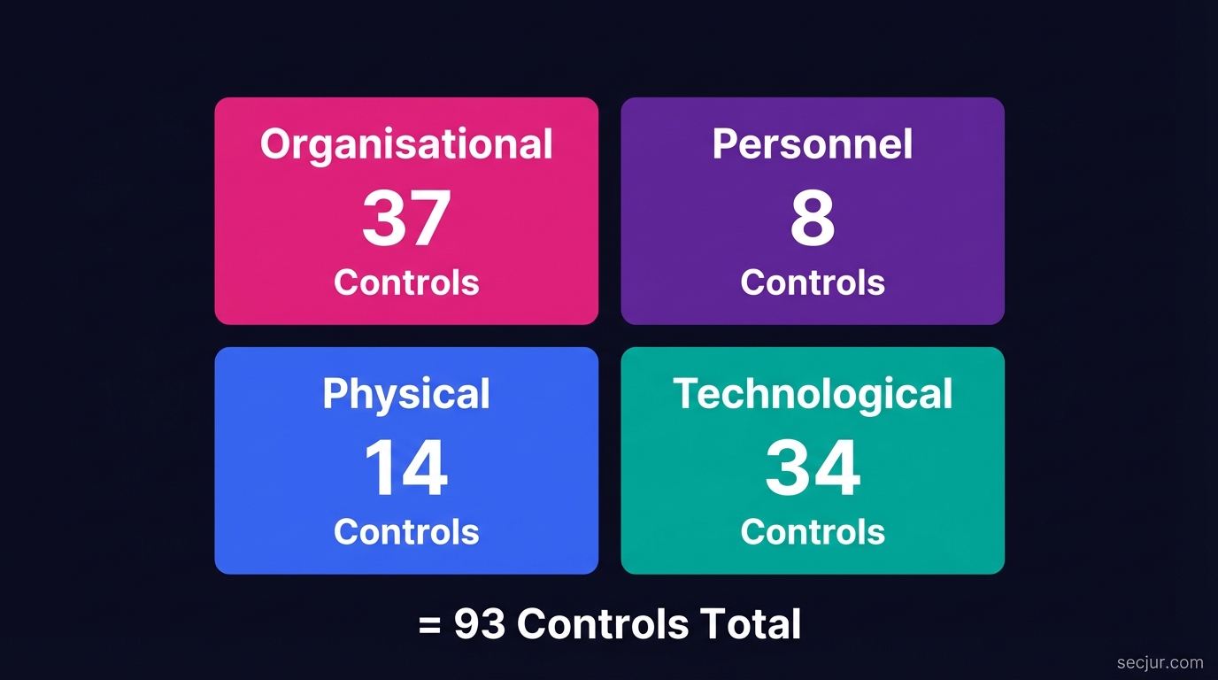 Die 4 Control-Kategorien der ISO 27001:2022
