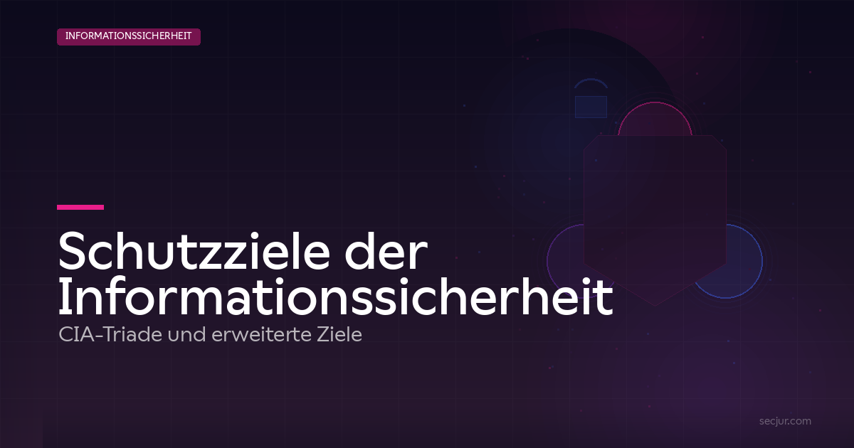 Schutzziele der Informationssicherheit - CIA-Triade, Vertraulichkeit, Integrität und Verfügbarkeit | SECJUR Blog
