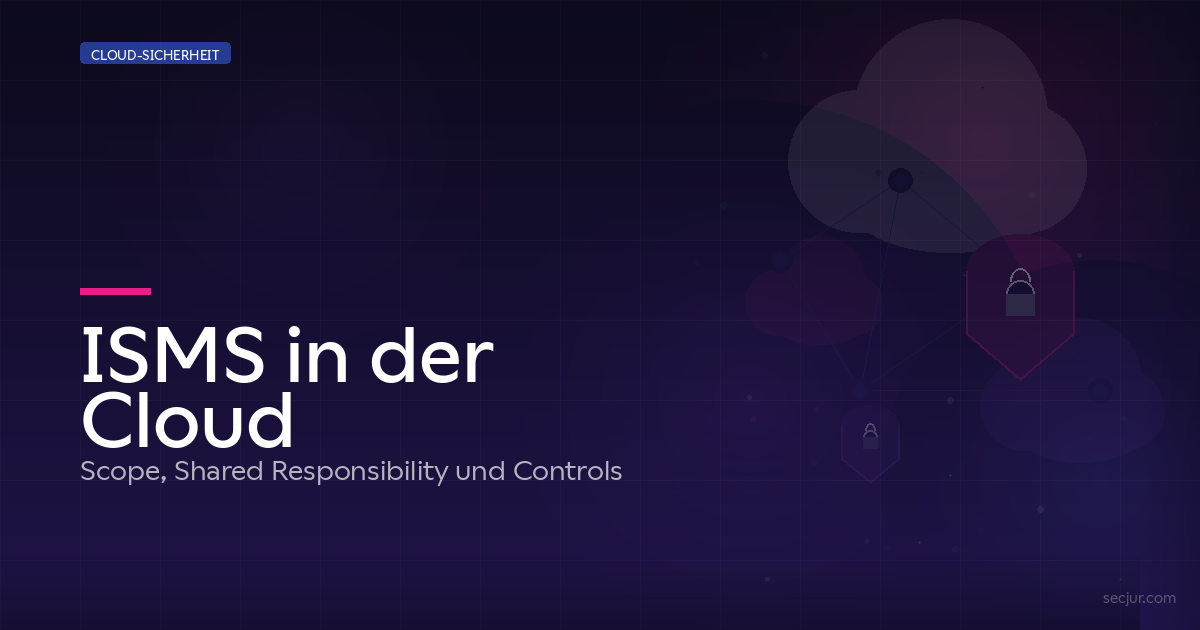 Shared-Responsibility-Modell als Tabelle, die die Verantwortung für Informationssicherheit zwischen Cloud-Anbieter und Kunde über IaaS, PaaS und SaaS aufteilt