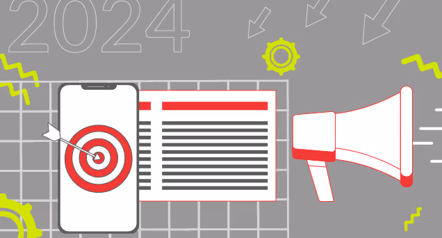 2024 digital marketing trends - schematic art