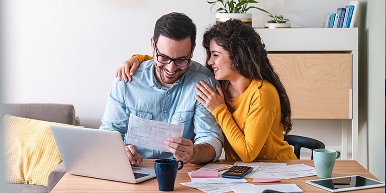 Couple saving on taxes