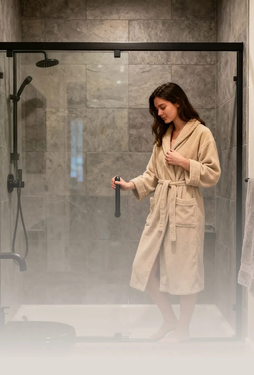 une femme mature gênée de ses tatouages..