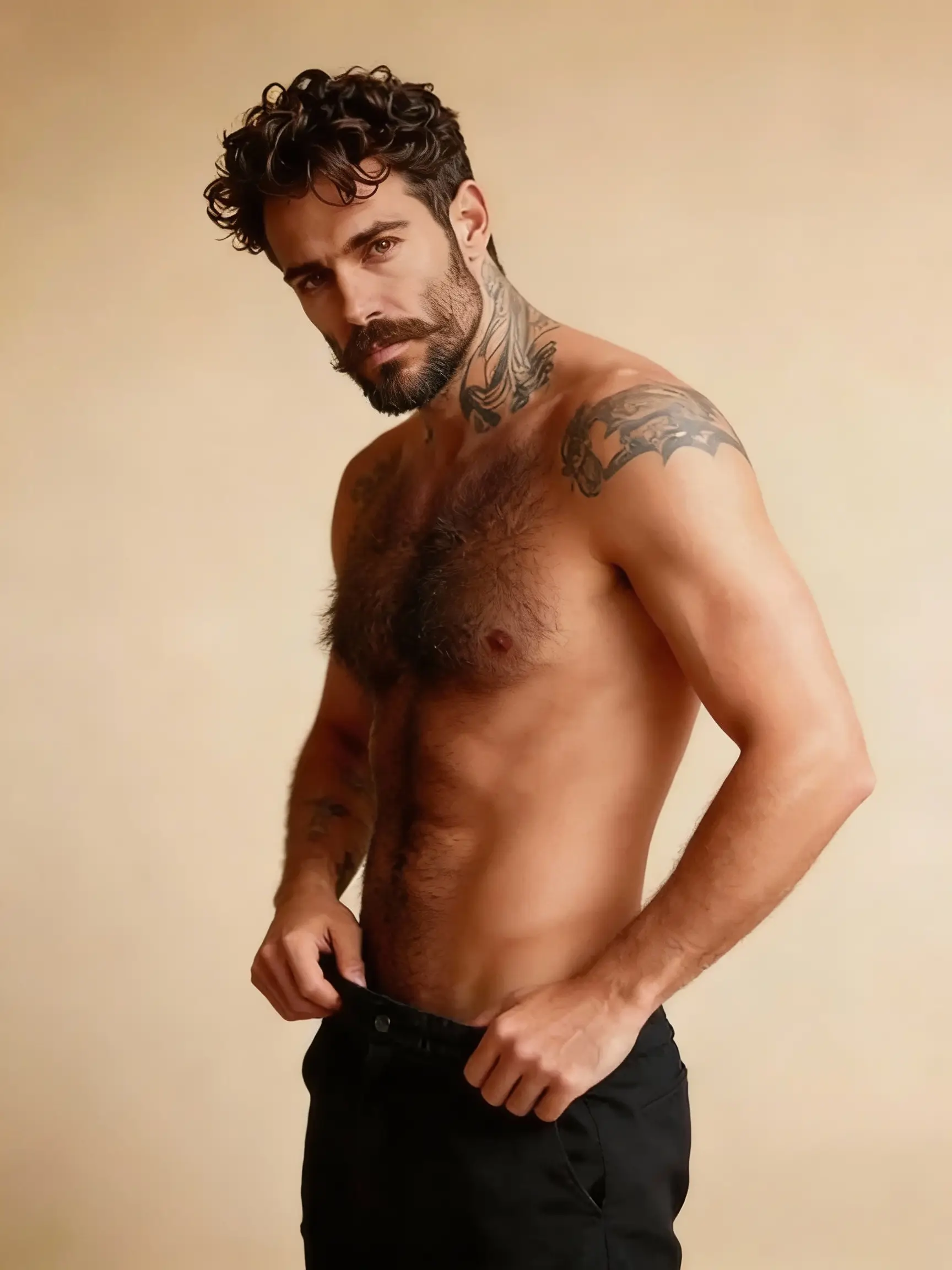 une femme mature gênée de ses tatouages..