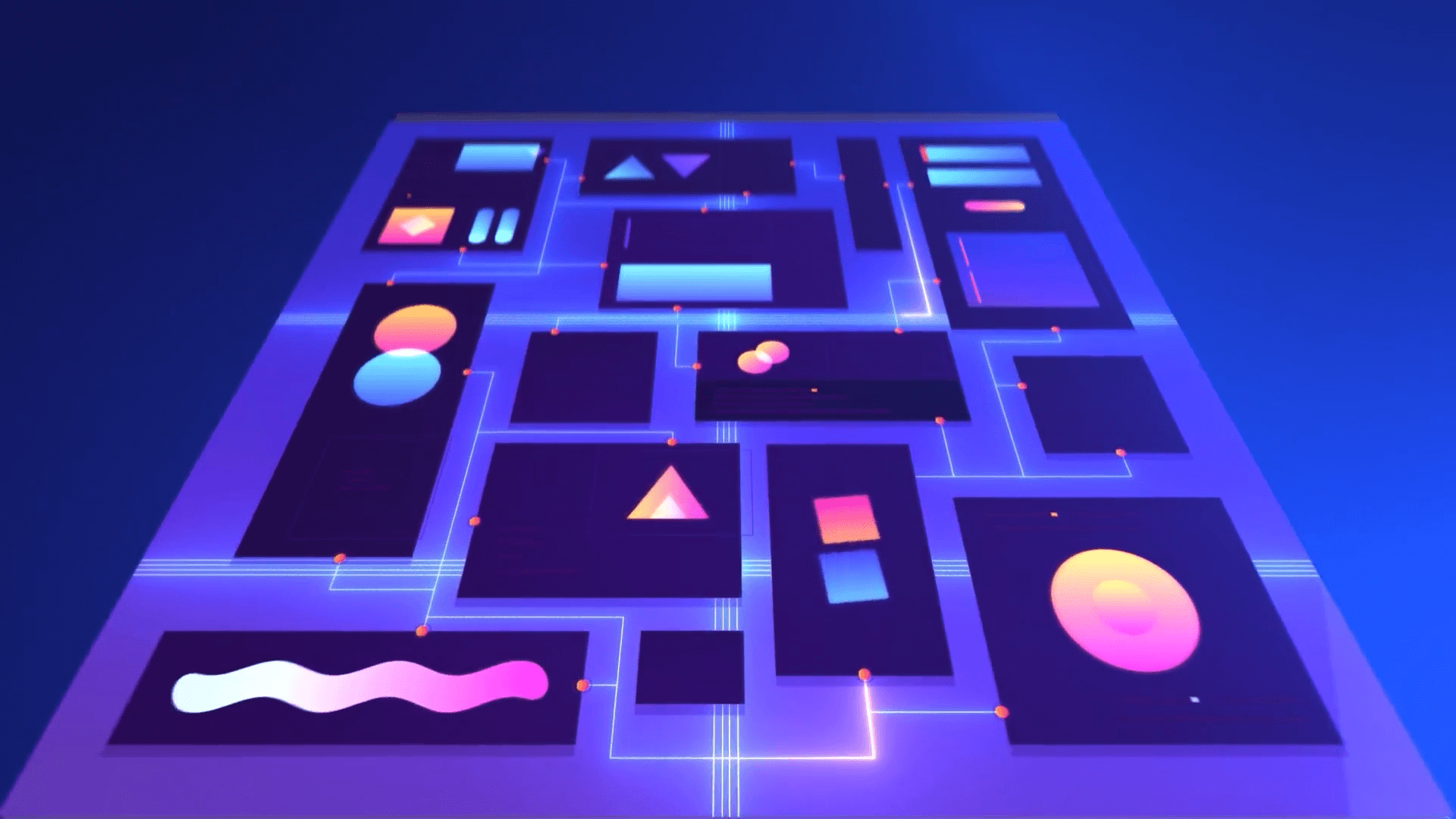 A 3D stylized dashboard and analytics