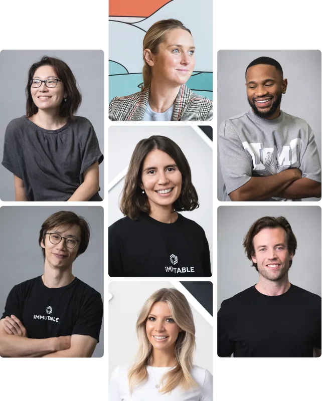Collage of Immutable staff photos