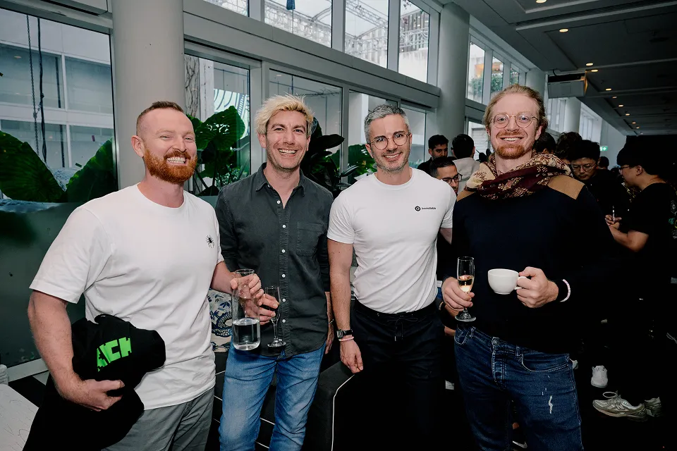staff at an event