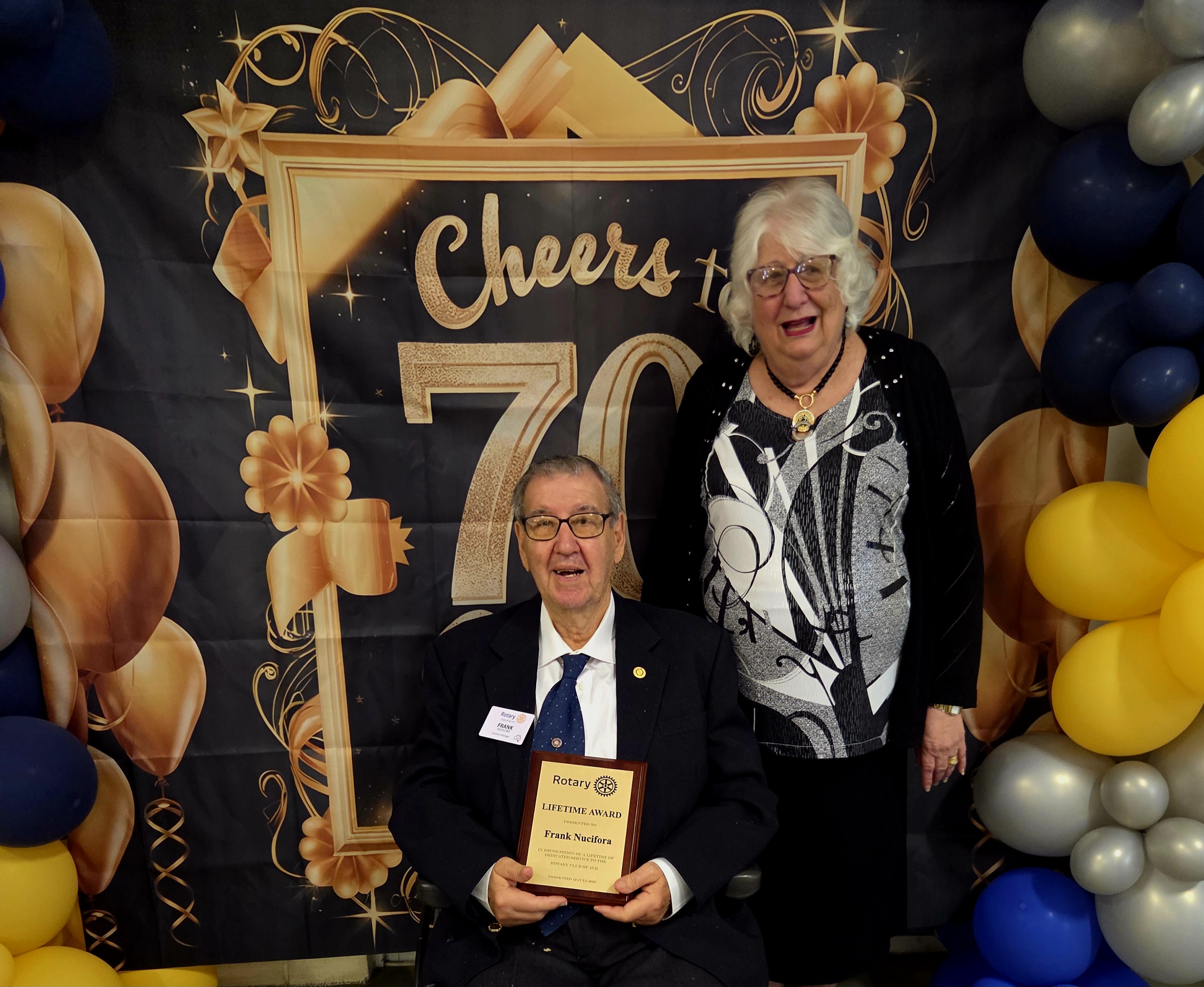 Rotary Club of Ayr Celebrates 70 Years of Service