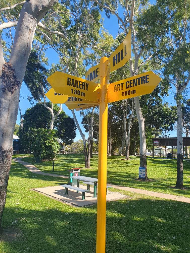 New Signpost Erected In Lloyd Mann Gardens