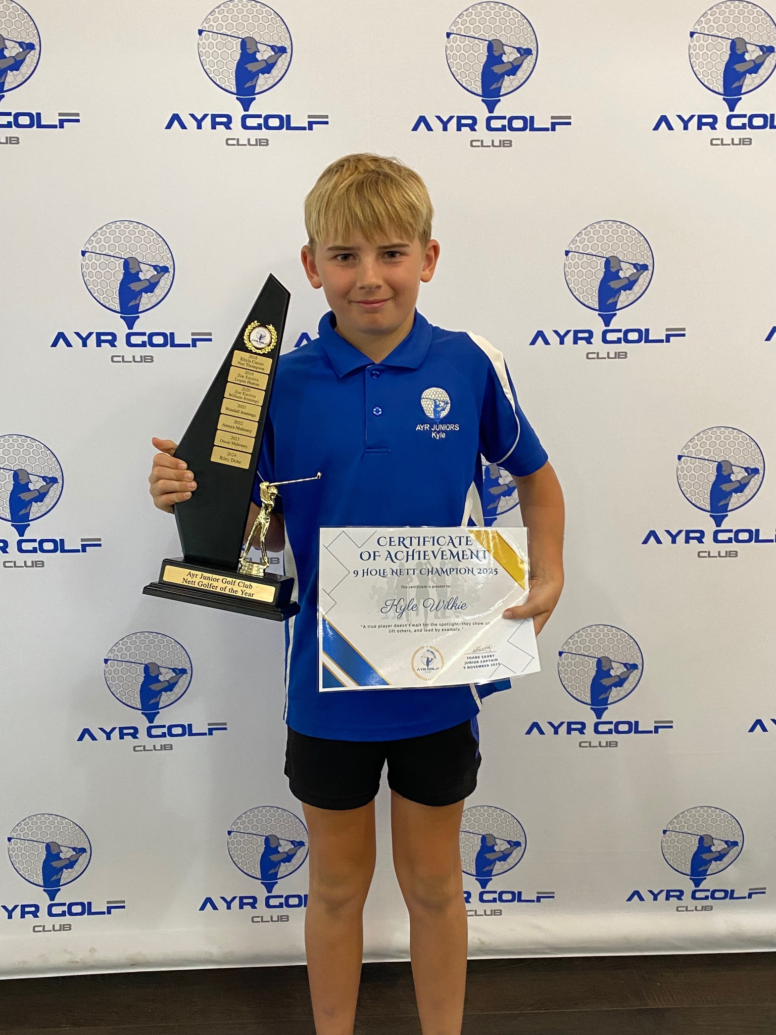 Ayr Juniors Celebrate Standout Season with Award