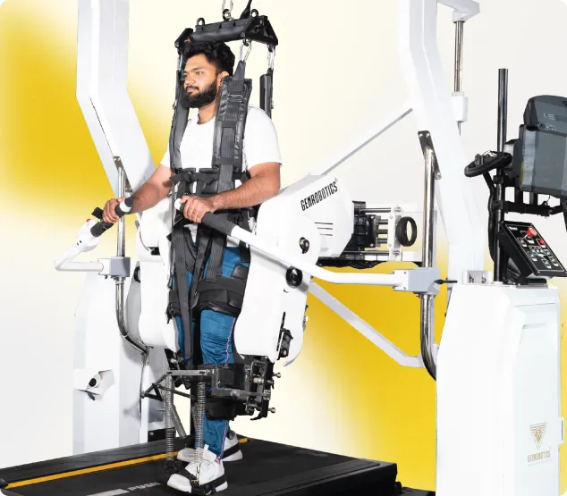 a person using a machine