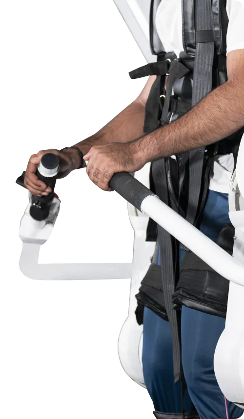 A person who is using machine