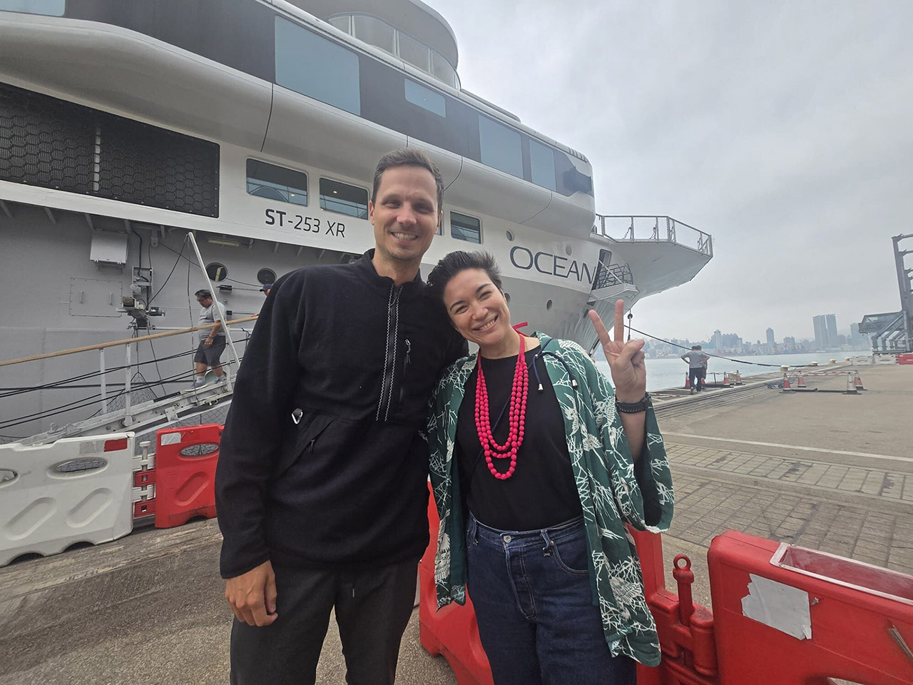 Jorik Dozy aboard the OceanXplorer