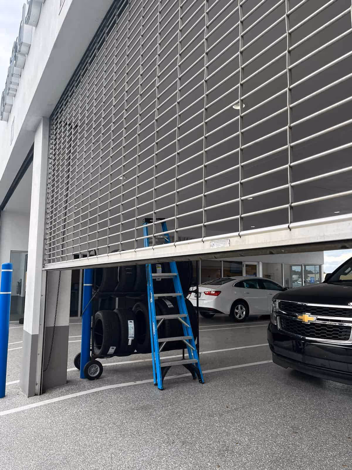 Rolling grill commercial door in miami