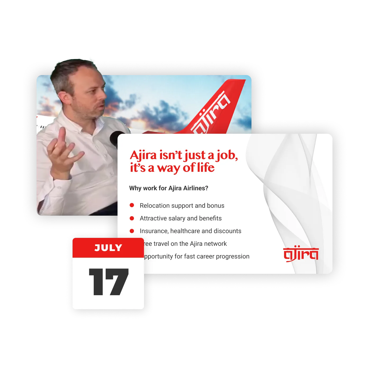 Target aviation job seekers by email