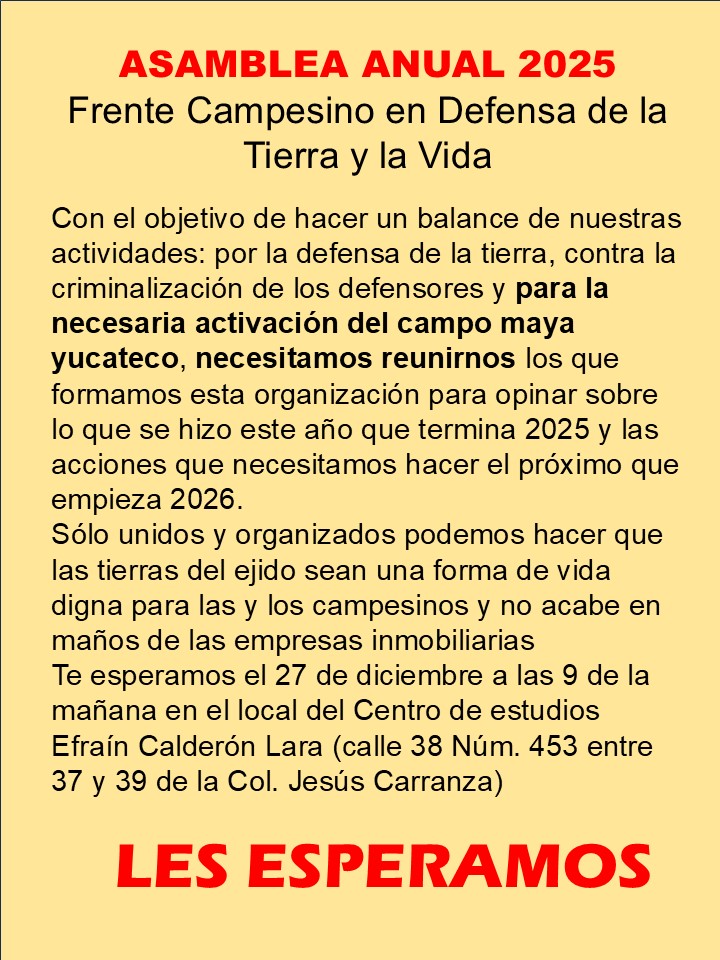 Rumbo a nuestra Asamblea Estatal Anual 2025