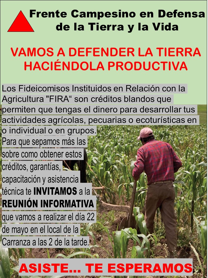 Únete a la Reunión Informativa sobre Créditos FIRA