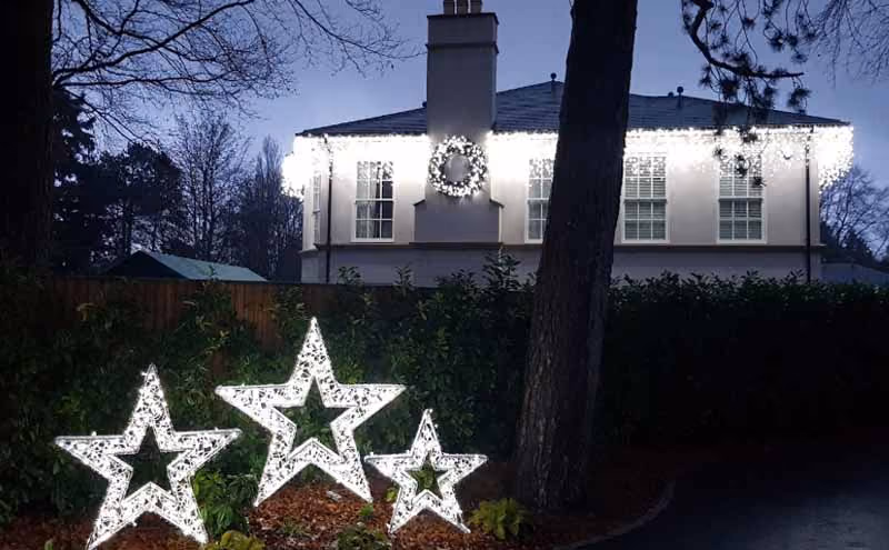 actual photo of christmas decorations