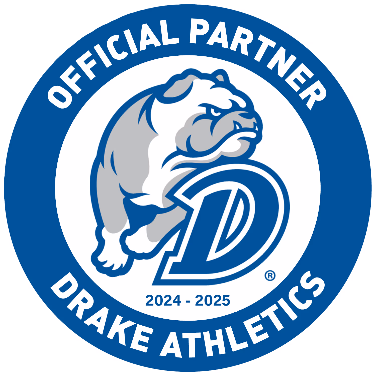 Drake athletics logo official partner badge