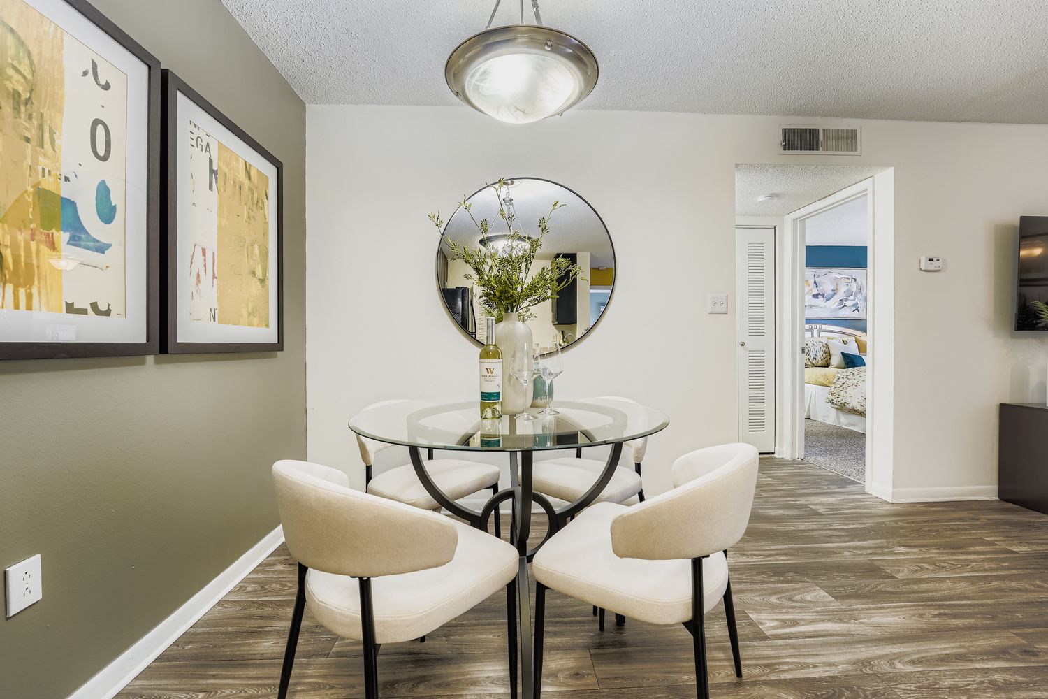 Dining room with table and chairs