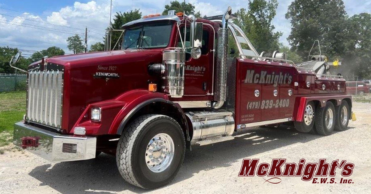 McKnight's Emergency Wrecker Service & Equipment Hauling — Towing in West Fork, Arkansas