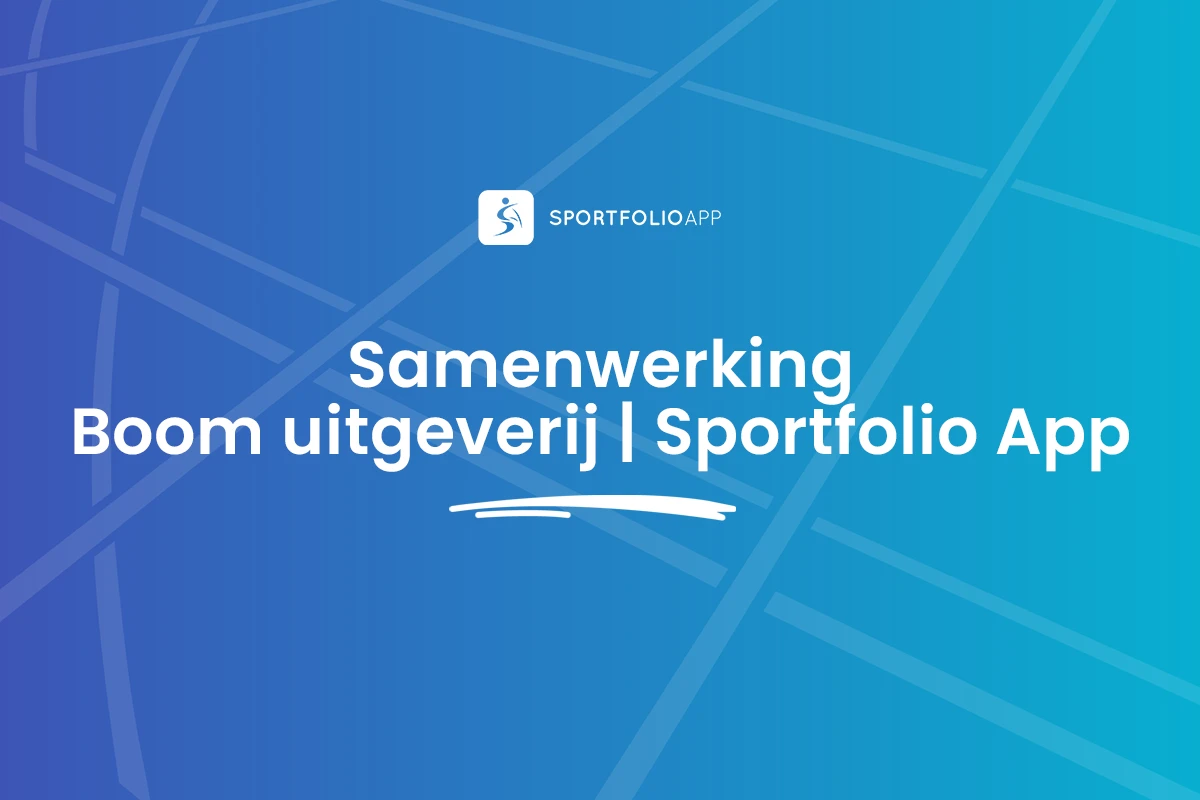 Aankondiging van de samenwerking tussen de Sportfolio App en Boom uitgeverij voor de methodes van BSM en LO2