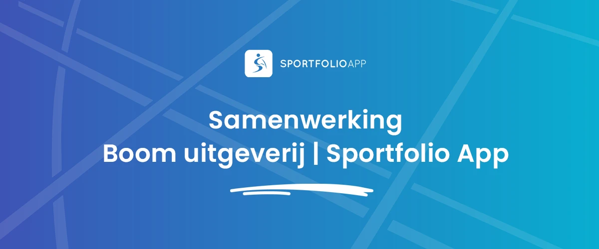 Aankondiging van de samenwerking tussen de Sportfolio App en Boom uitgeverij voor de methodes van BSM en LO2