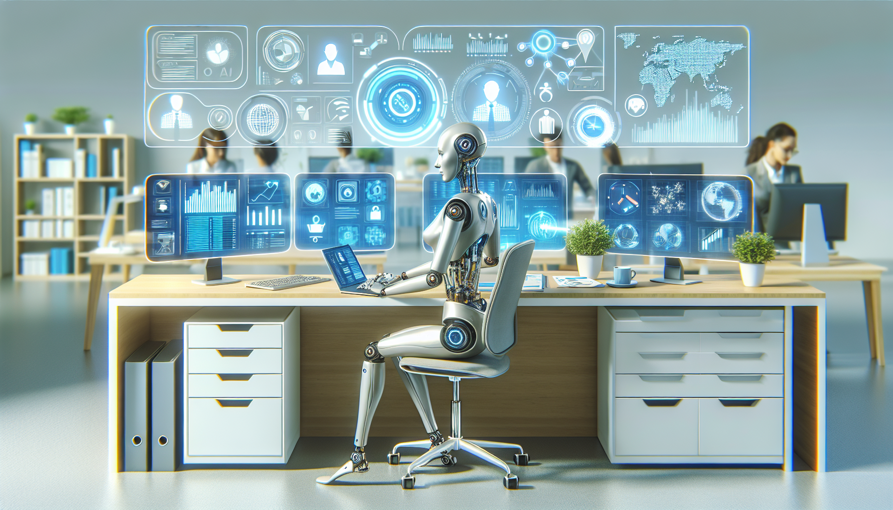 A Smart AI Receptionist working together with various business tools