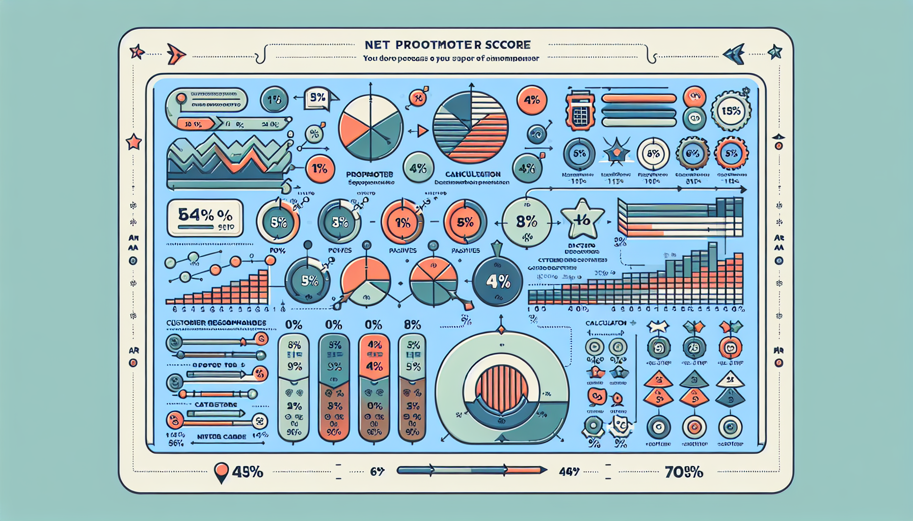 An infographic showing how the Net Promoter Score is calculated
