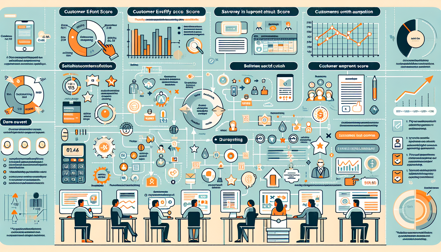An infographic explaining how the Customer Effort Score is calculated