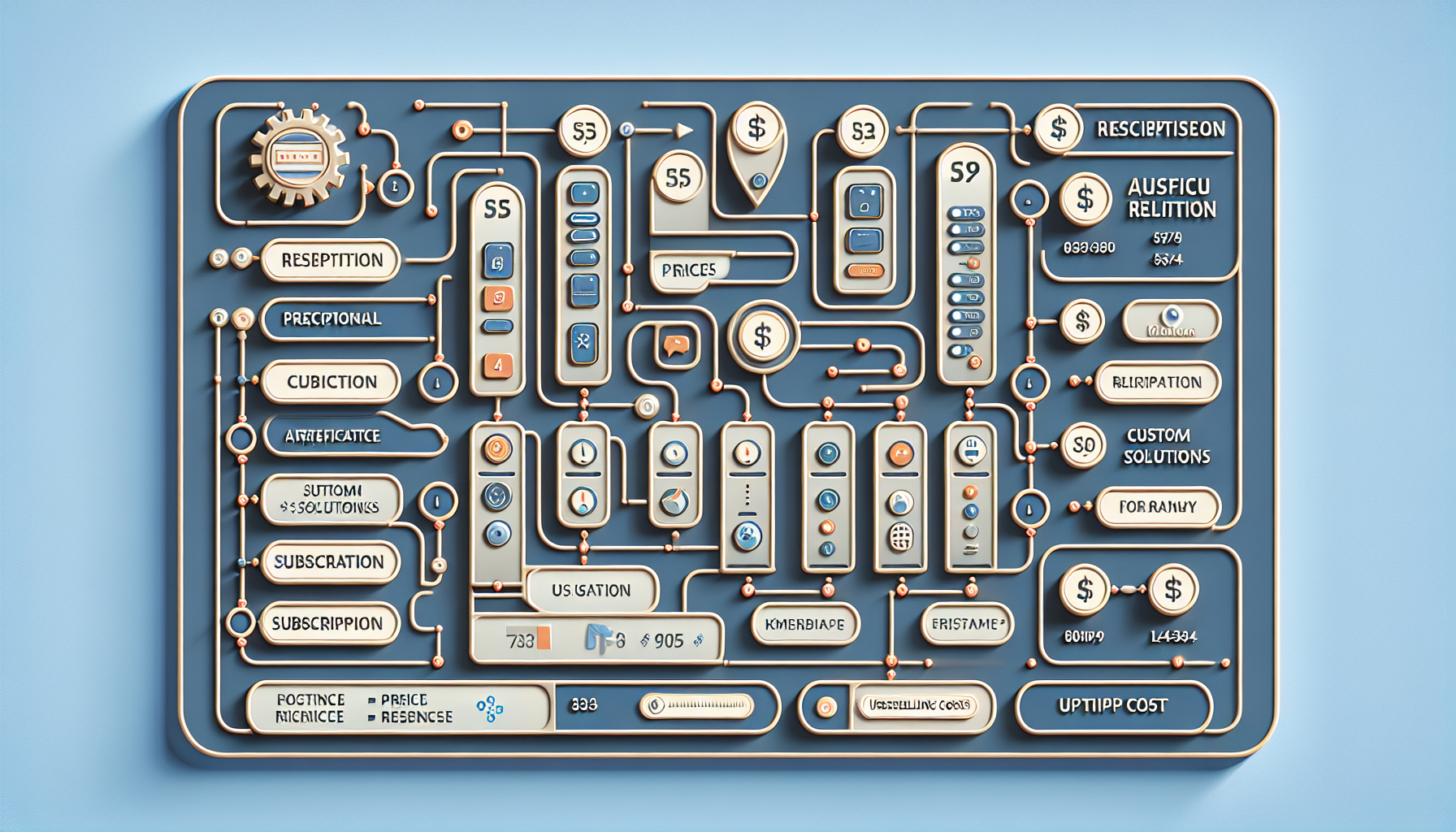 An image displaying various pricing models for AI receptionist resellers.