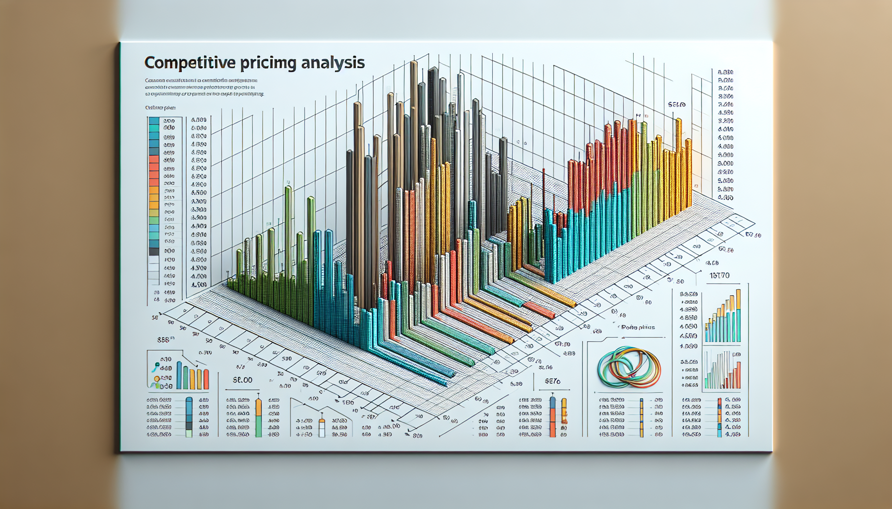 An image depicting a graph to reflect a competitive pricing analysis