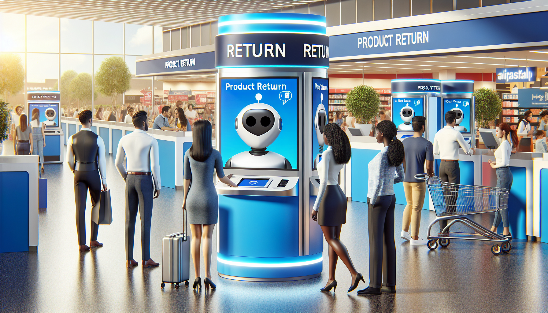 An AI bot handling customer inquiries about product returns.