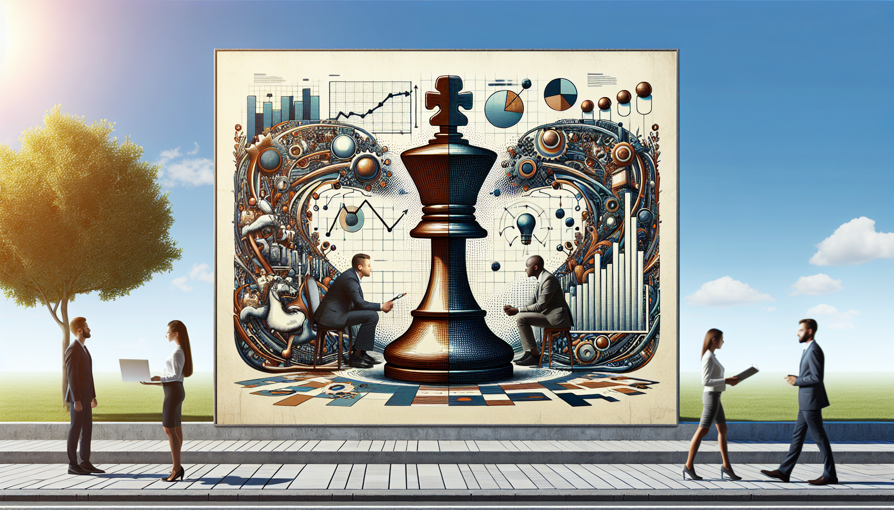 A banner showcasing the integration of strategy, customer engagement, and analytics in brand building