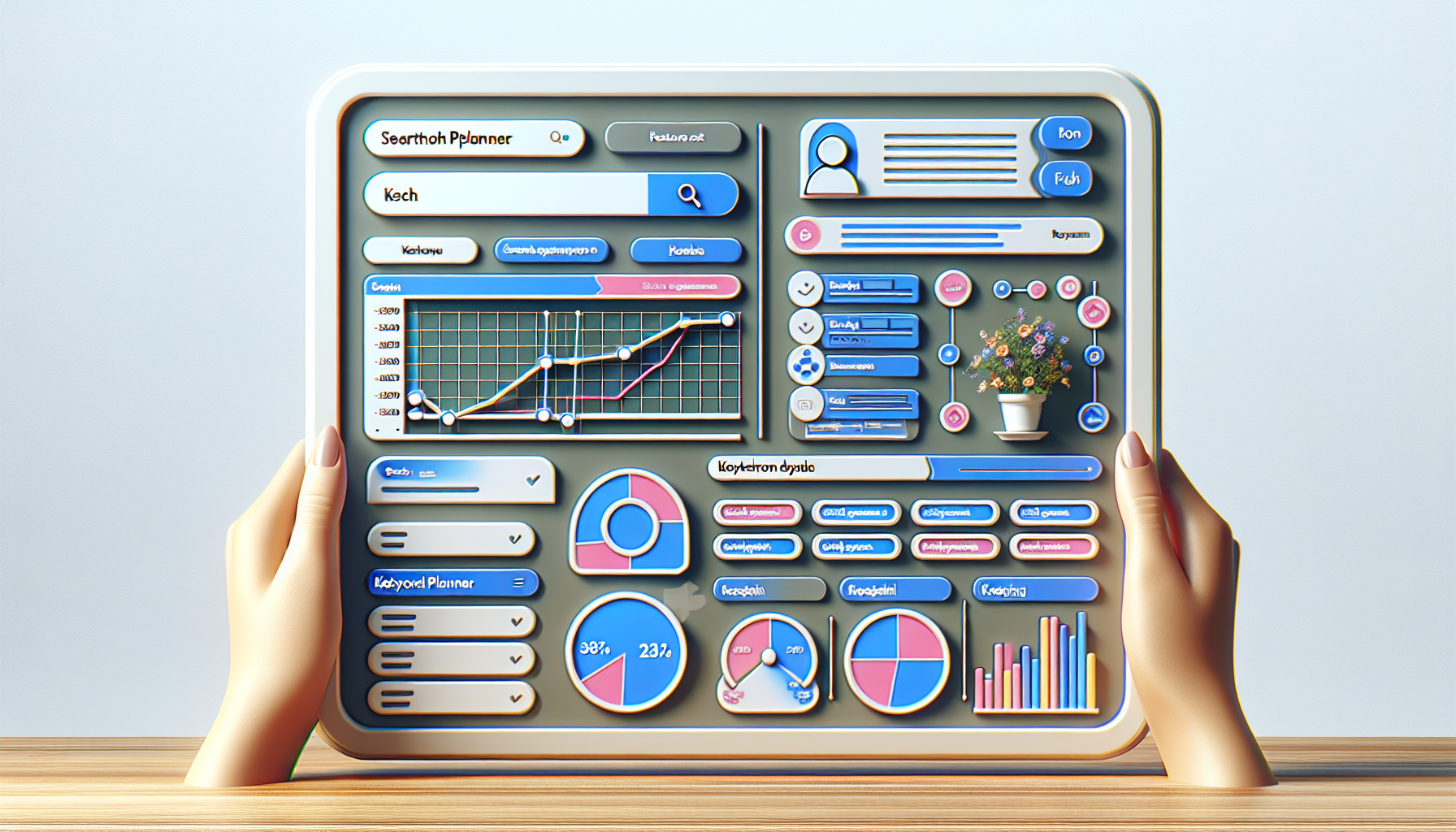 A screenshot of Google Keyword Planner and its features