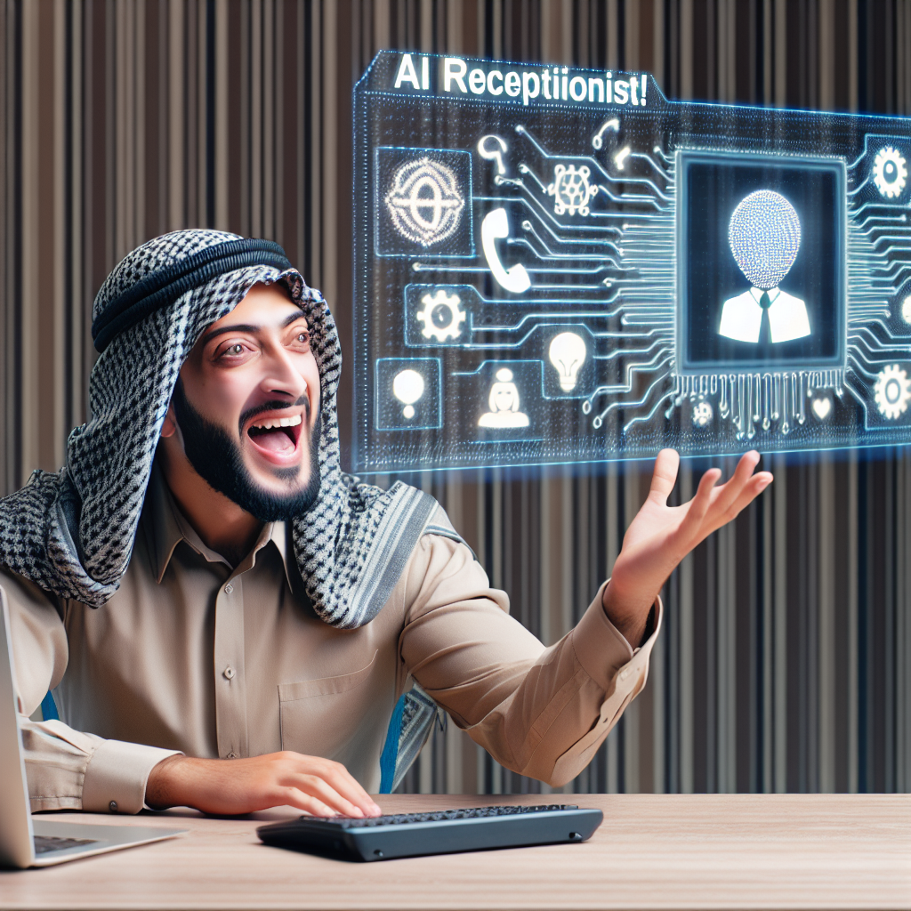 A digital influencer discussing about AI Receptionist Services on their social media platform