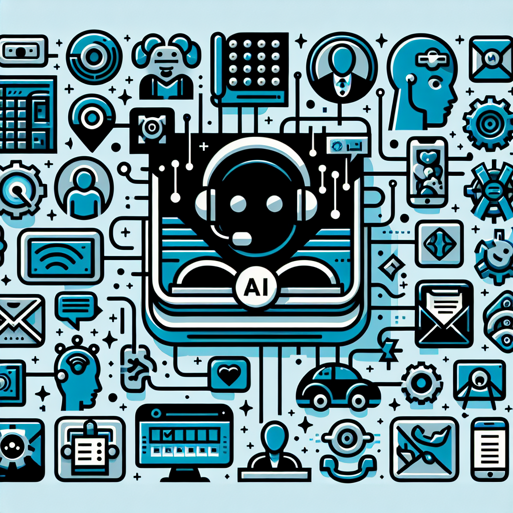An image depicting AI receptionist services packaged together, maybe represented as icons symbolizing different services bundled together.