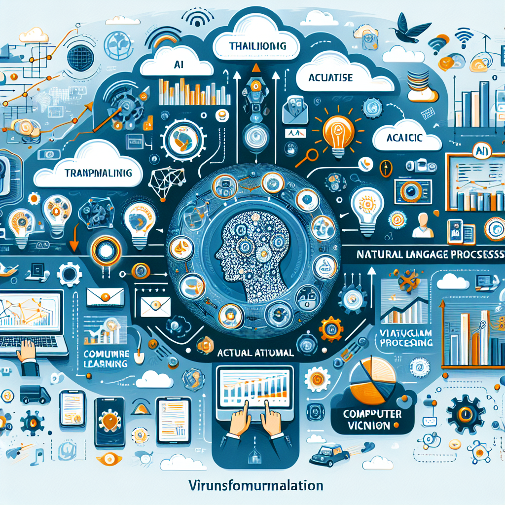 An infographic highlighting the transformative impact of AI in virtual phone numbers