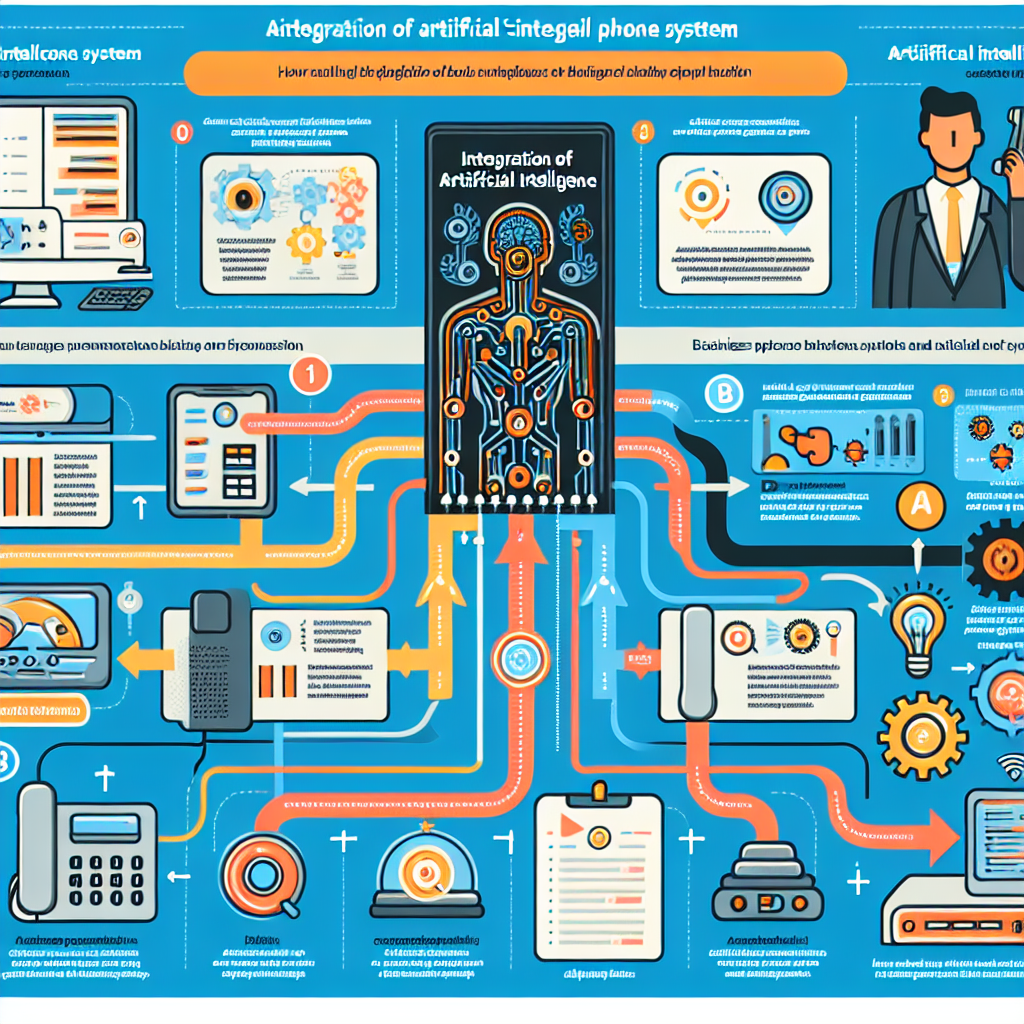 An infographic showcasing how AI integrates with your business's phone system