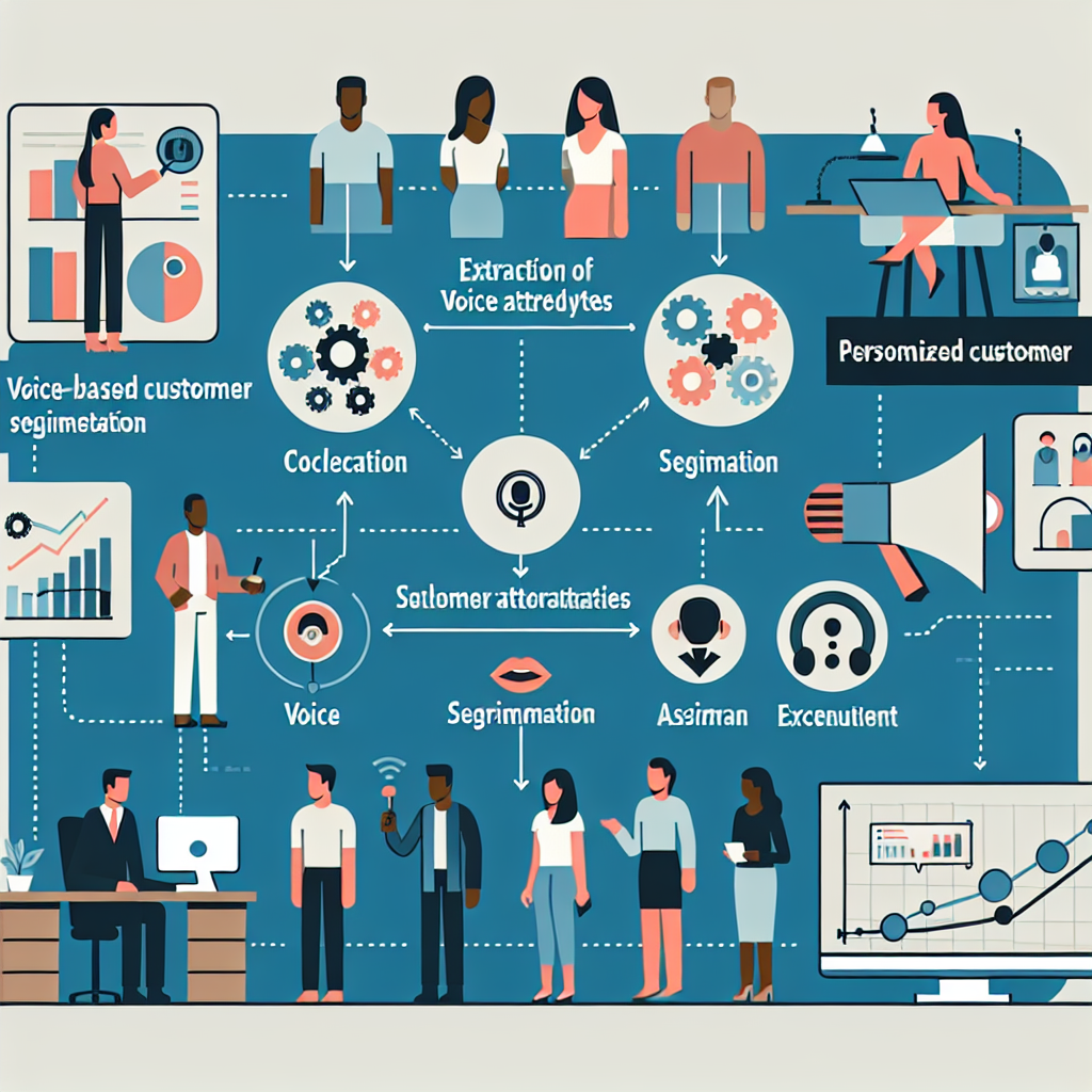 An infographic summarizing the process of voice-based customer segmentation