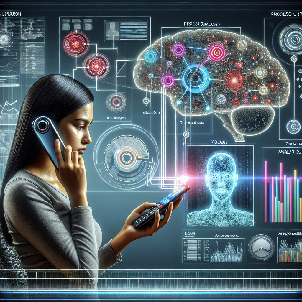 An image illustrating AI's integration in phone survey design and analysis