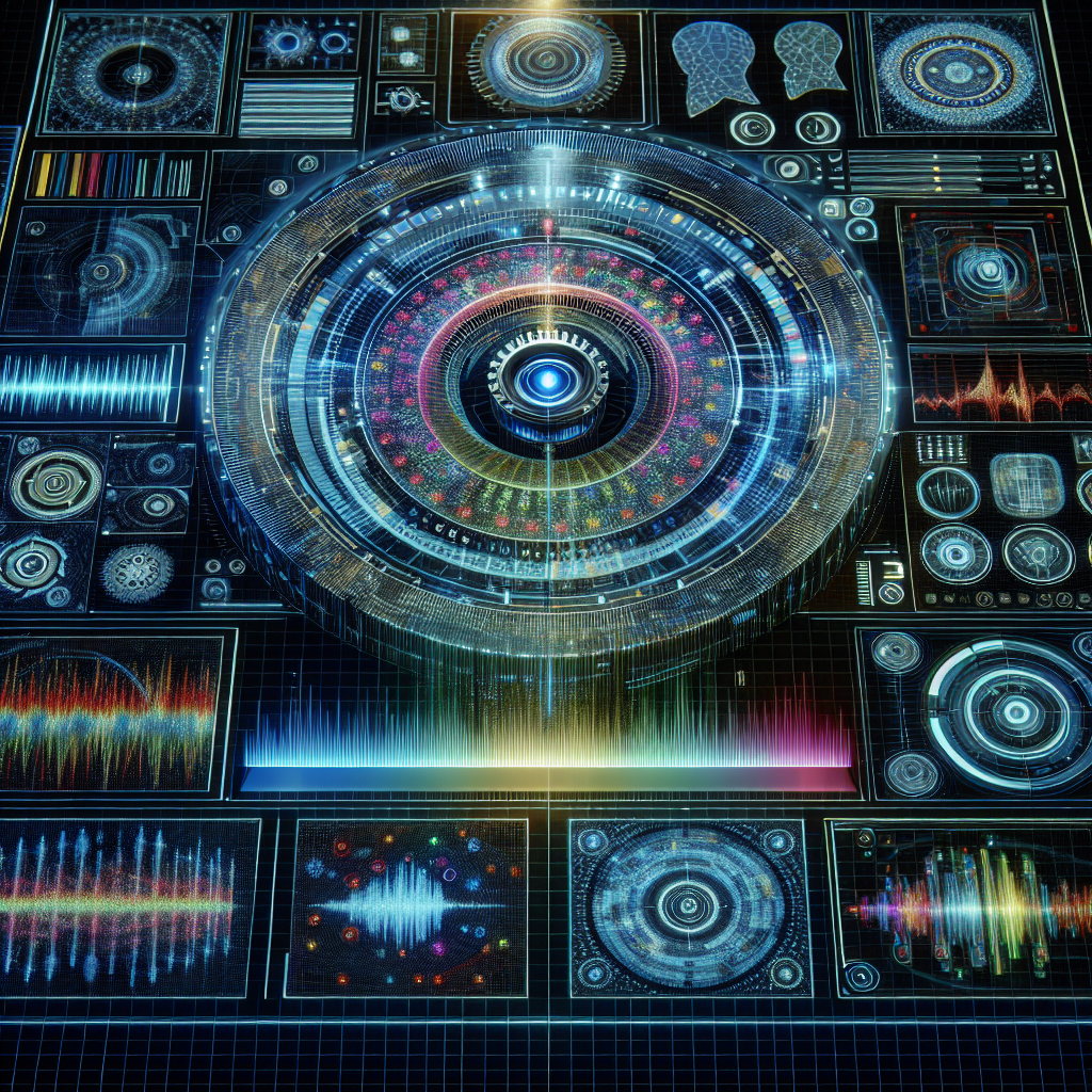 An illustration showing a voice-based detection system analyzing a speaker's voice;