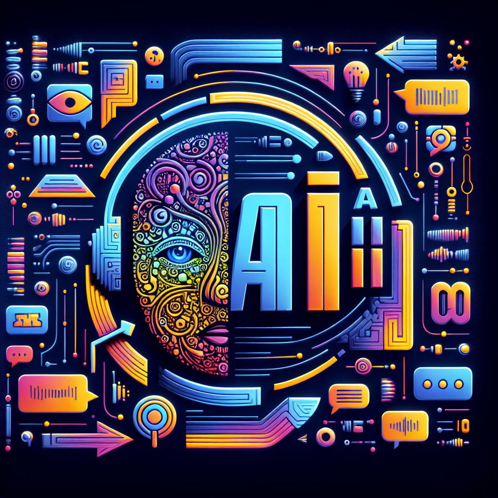 An image of AI logo transforming spoken words in one language into another.